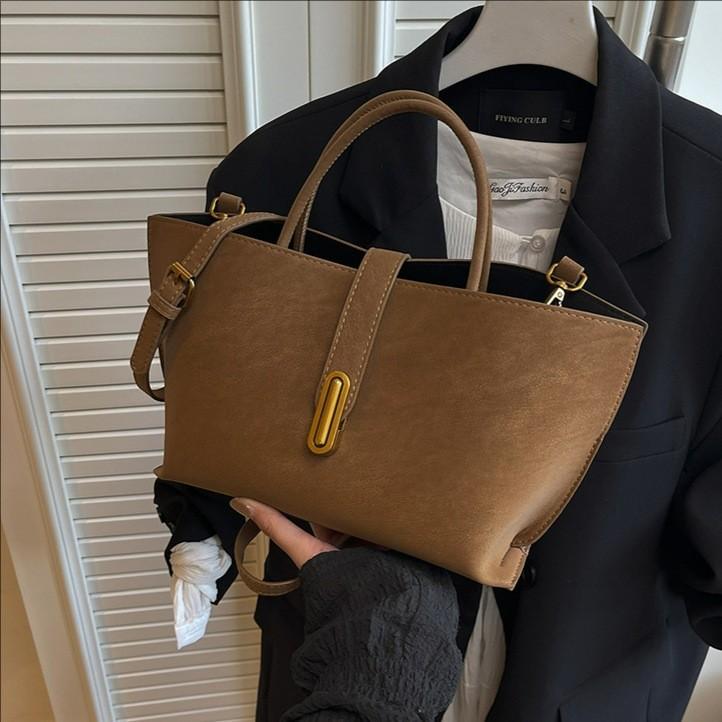 Urbaner Minimalistischer PU-Tragetasche für Damen Mit Reißverschluss und Innentasche Für den Täglichen Gebrauch
