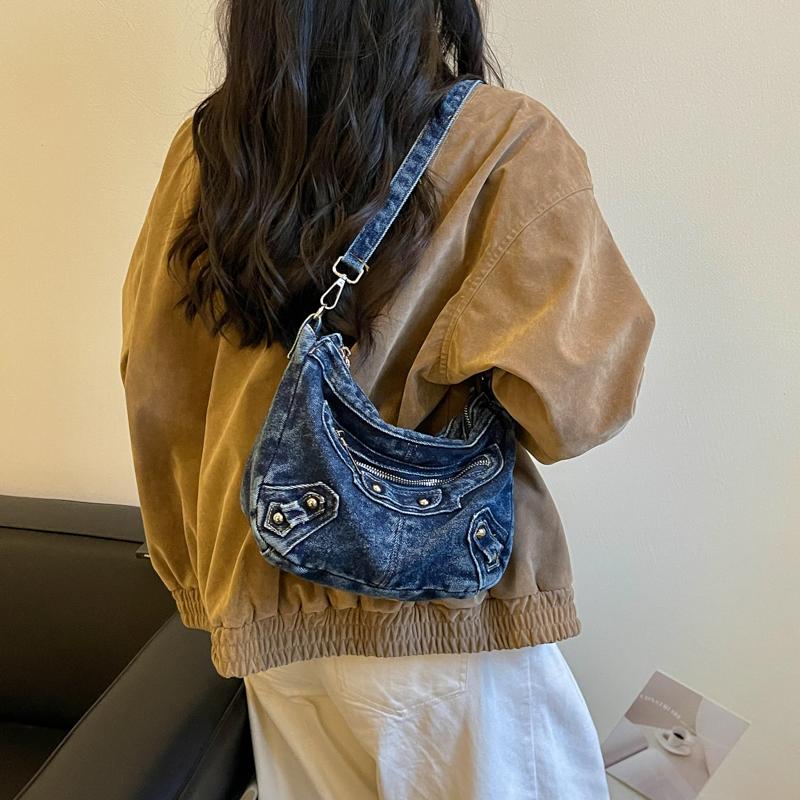 Denim Tasche Damen Schulter Umhängetasche Handytasche