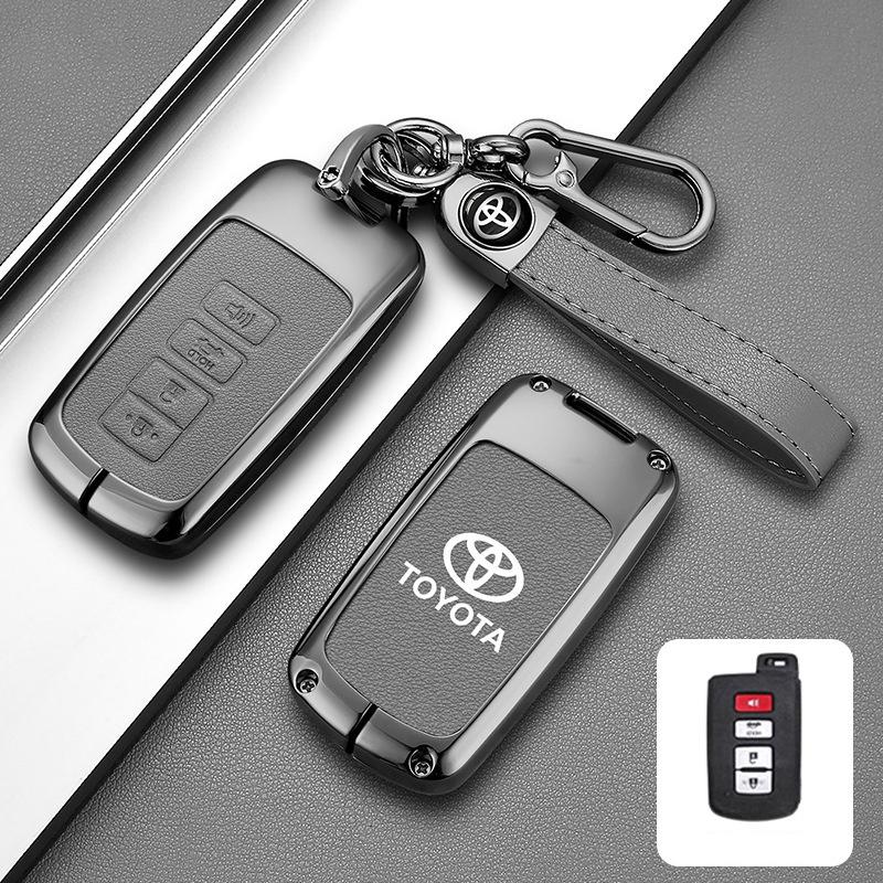 DOUIPE1 Car Smart Remote Key Case Cover Bag For Toyota Corolla Camry RAV4 Highlander Auris CHR Avalon Land Cruiser Keychain Accessories