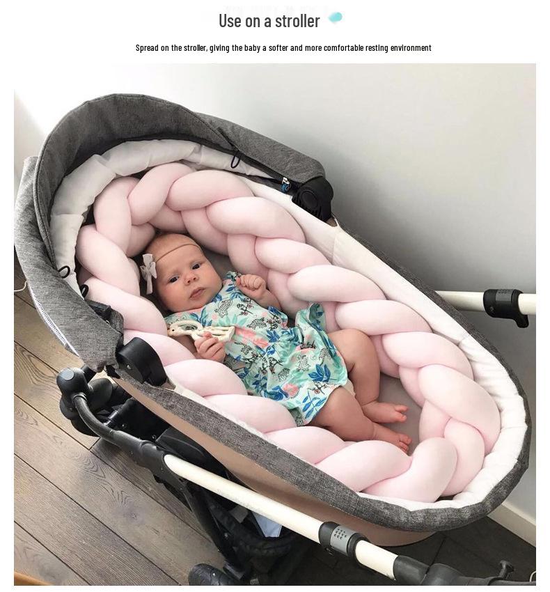 Skandynawska Duńska Dzianinowa Poduszka Węzeł Kula - Pleciony Wystrój Pokoju Dziecięcego i Ochraniacz na Łóżeczko