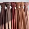 Big Size Long Hijab Premium Heavy Chiffon Scarf Malaysian Muslim Hijab Long Shawl Plain Wraps Tudung Bawal 2M*72CM
