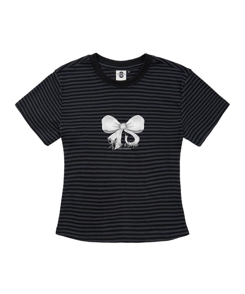 BORN CHAMPS [5 Colors] Reborn Women'S Short Striped Short Sleeve B25St59