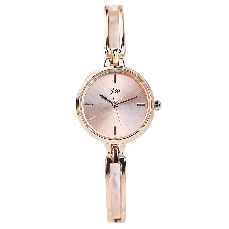 UTHAI CQ362 Einfache runde Damenuhr, hochwertiges Legierungs-Modearmband, Quarzuhr, leichte Luxusuhr, Geschenkuhren für Frauen