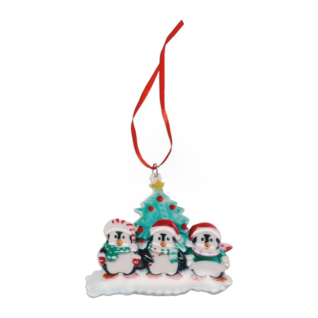 Christmas Cute Penguin Decorations 2025 Xmas Tree Hanging Pendant For Family Merry Party Ornament Resin 8.5cmx8.5cm Novelty