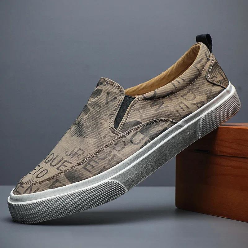 

Модные мужские парусиновые туфли модные однотонные мужские вулканизированные мужские туфли для мужчин повседневные туфли без застежек мужские кроссовки 44 хаки