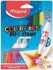 MAPED Double-sided Markers with Stamps 8 Pcs