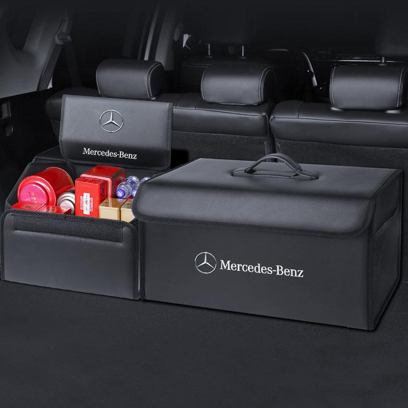 GLC GLB Foldable Car Trunk Organizer Box Storage Tidying Bag For Mercedes Benz AMG W168 W206 W220 W205 W211 W212 W201 W210 W203