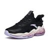 New Anta Cushioning Rebound Low Top Running Shoes Women's Black Purple 122035501-12