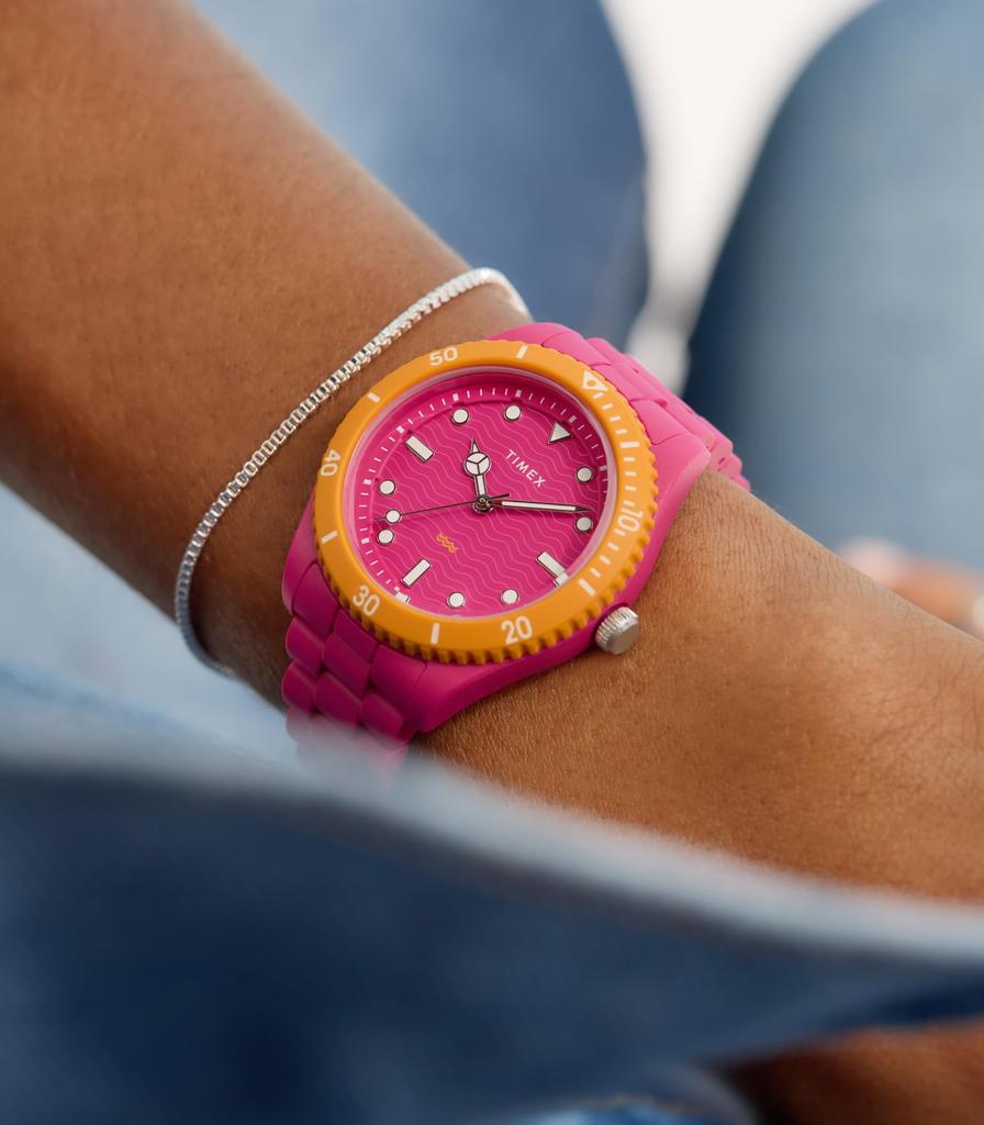 Trend Watch Water Resistant for Daily Mineral Pink Unisex [TIMEX] Quartz, Use, Glass, Dial, TW2Y04600, [Authentic]