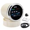 52mm GPS Speedometer Universal Speed Gauge + GPS Antenna with ODO TRIP Fuel Level Oil Press Alarm for Marine Boats Yacht 12V 24V