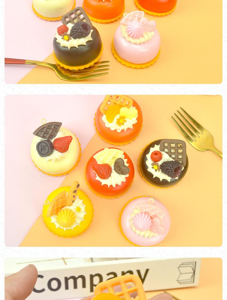 6PCS Simulation Birthday Cake Fake Cake Model Dessert Decorated Window Display Samples Fake Food Photography Props Home Decor