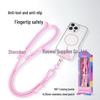 Woven Crossbody Mobile Phone Lanyard, 8MM Encrypted Polyester, Baked Paint Finish