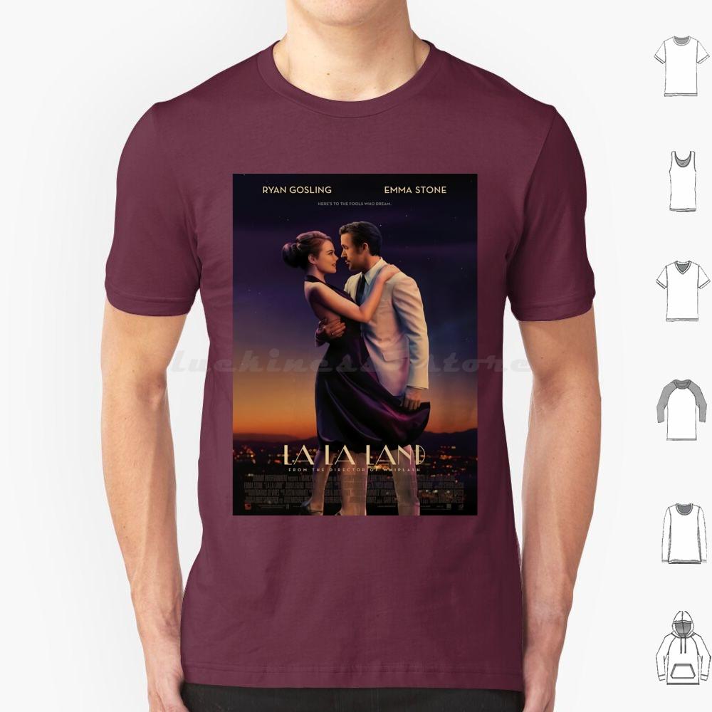 La La Land Movie T Shirt 6xl Cotton Cool Tee Movie Drama Love Romance La La Land Stone Ryan Gosling Film Musical La Movies