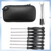 A51K-11Pcs Carburetor Adjustment Screwdriver Tool Kit With Carb Cleaning Needles Brushes Fit For Common 2 Cycle Carburator