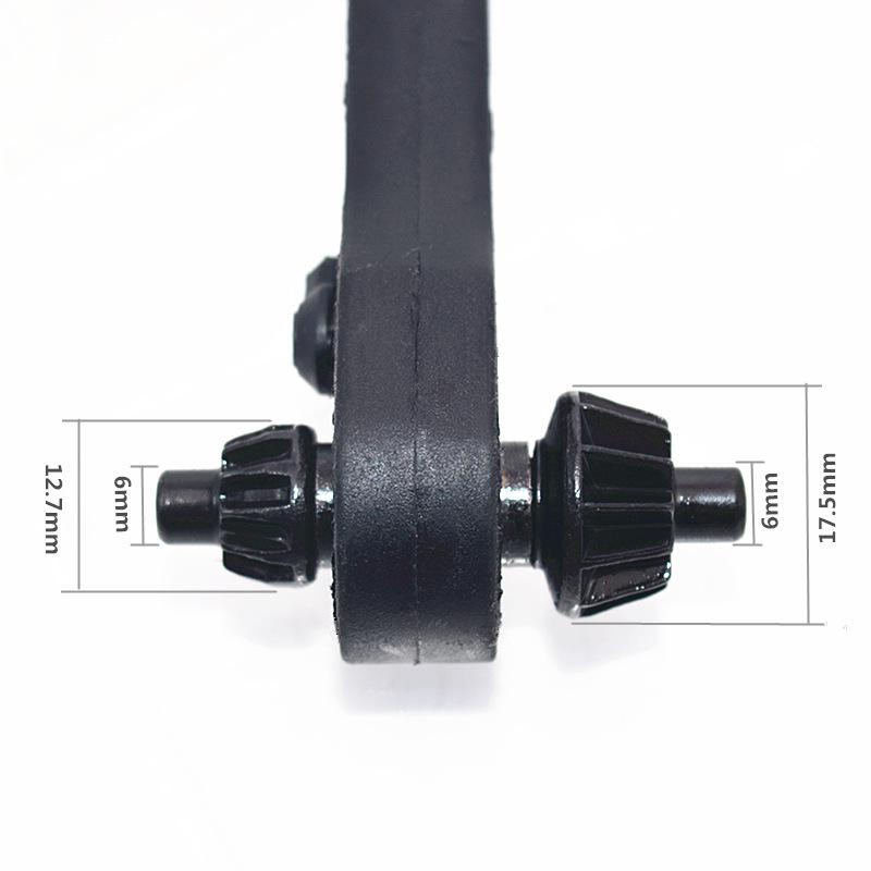 Dual-Purpose Black Ratchet Drill Chuck Key & Wrench (12.7mm & 17.5mm)