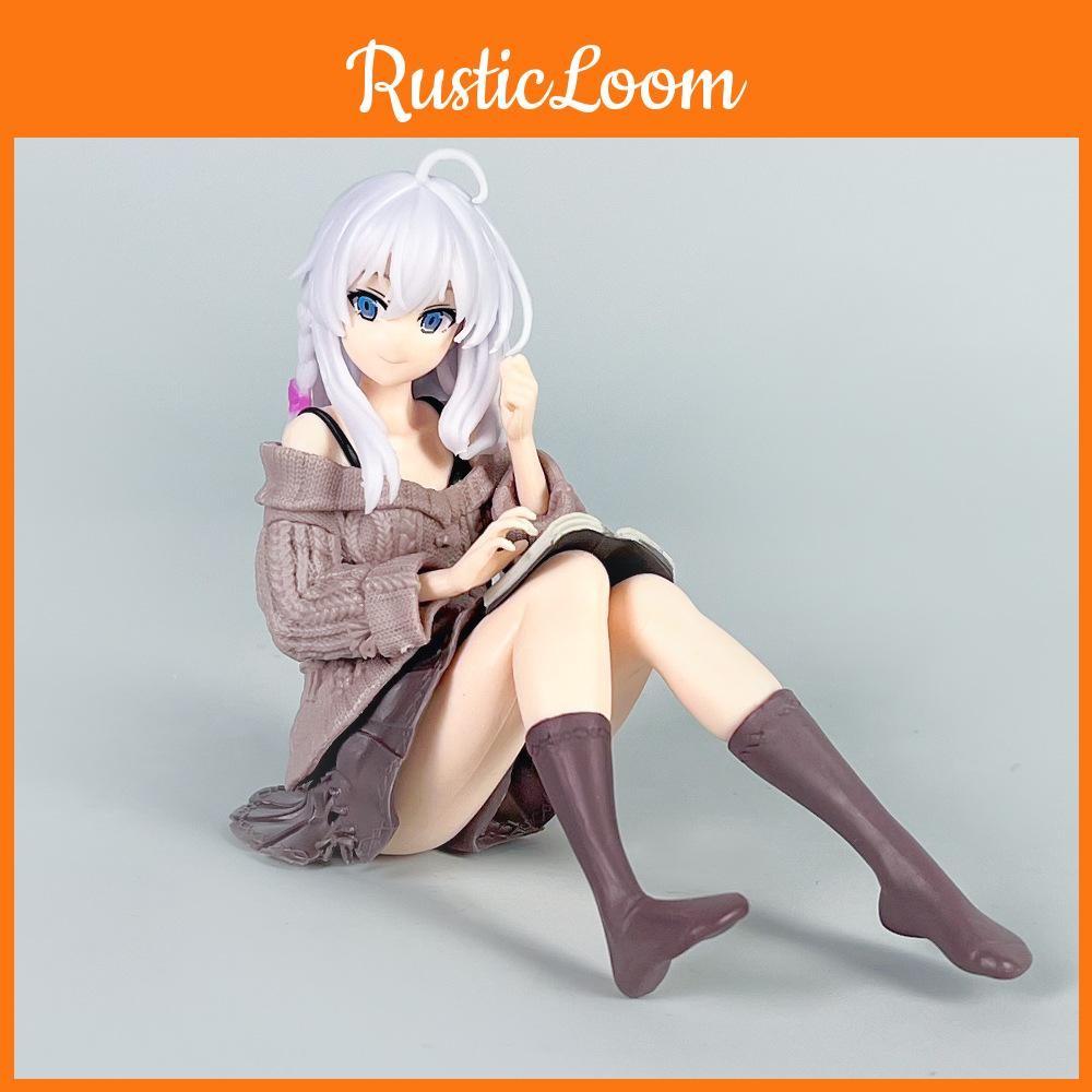 Elaina Reading Posture Anime Character Desktop Decoration For Room Decoration