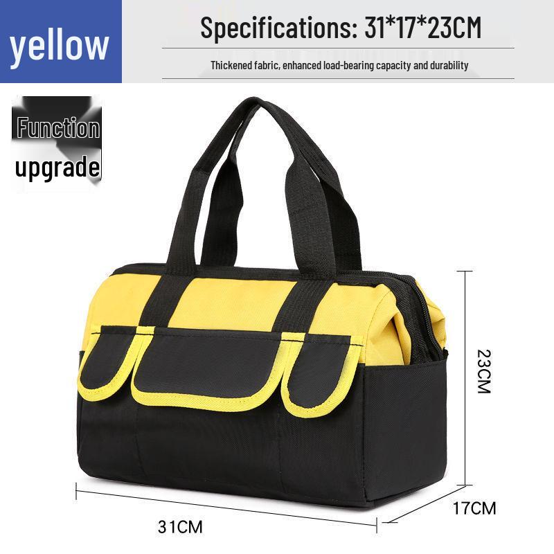 Large Canvas Electrician Tool Bag – Multifunctional Handheld for Repair, Installation, Woodworking, and Construction