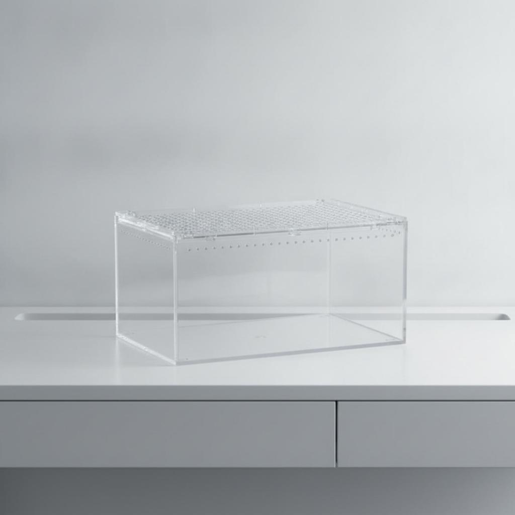 Leichtes Wirbellosenterrarium mit belüftetem Deckel, vielseitig