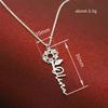 Personalized Sunflower Name Pendant Necklace for Women, Custom Gold Tone Minimalist Jewelry