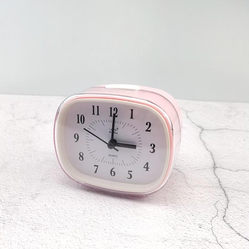 Simple clock big ringtone double-tone alarm clock children's bedside clock candy color GH642