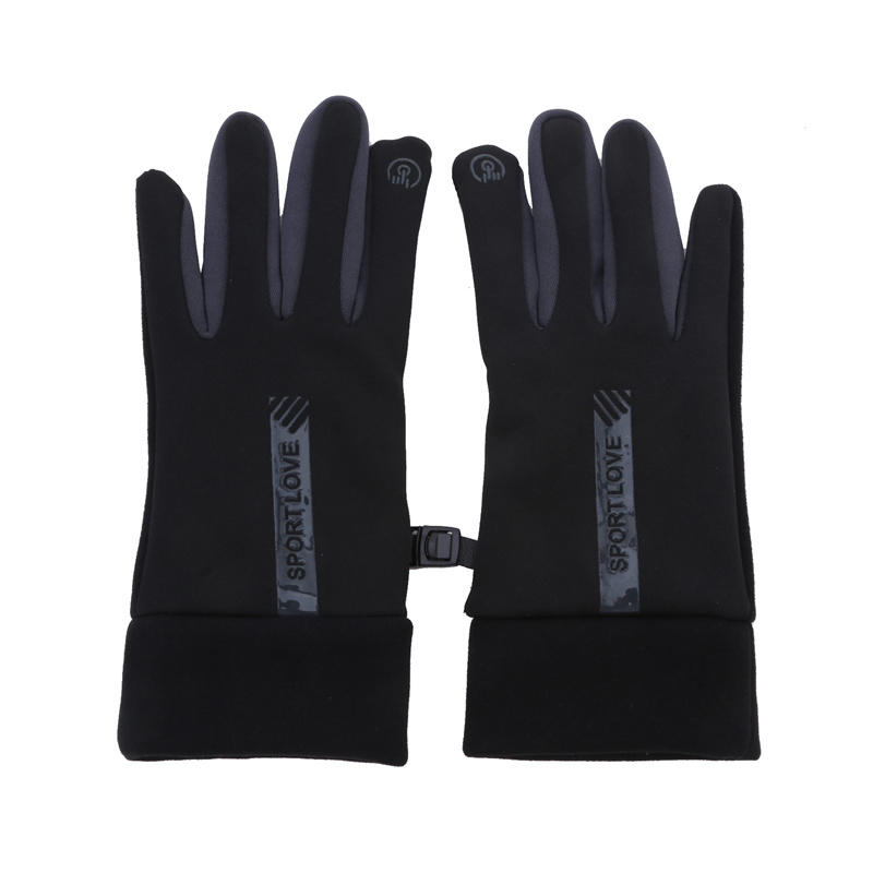 Winter Gloves For Men And Women With Fleece Windproof Warm Touch Screen Anti Slip Outdoor Sports Cycling Gloves