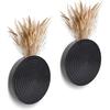 Set of 2 Wall Planter for Indoor Plants, Black Wall Decor for Living Room, Bathroom,Modern Farmhouse Wall Vases for Dried Flowers and Faux Greenery