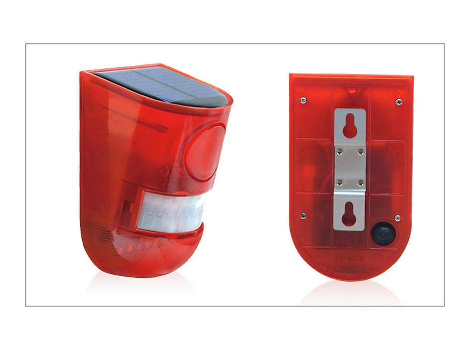 Solar-Powered Infrared Sensor Alarm & Animal Repellent Light with Remote Control