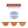 Stackable Transparent Plastic Fridge & Microwave Storage Box – Thickened, Sealed, and Fresh-Keeping for Frozen Foods.