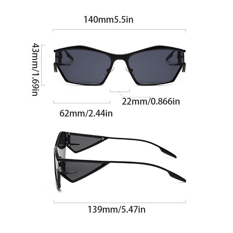 Fashion SteamPunk Sunglasses Men Outdoors Travel Driver Spectacles Lady Casual Vacation Sunglasses