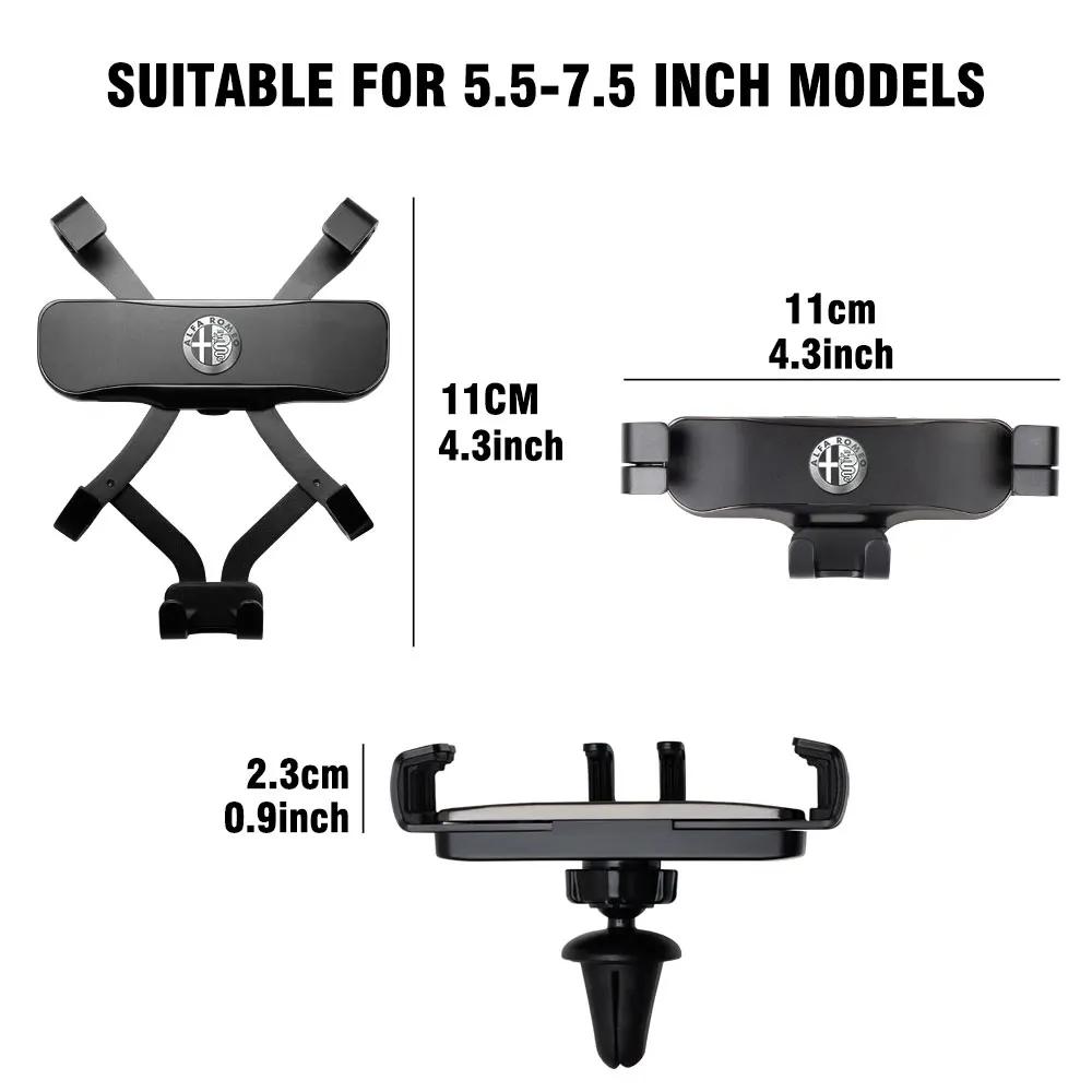 Hub Caps 1pc Car Air Vent Phone Holder Mount Cell Phone Holder For IPhone 13 12 Xiaomi GPS Stand For Alfa Romeo 159 Giulietta Ac hay231