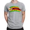 Zimbabwe Flagge Afrika Land Nationalität Fußball Sport Herren T-Shirts TopTA38