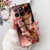 Phone Case For Honor X5b Plus X6b X7b X8b X9b 5G Elegant Flower Cat Painted Soft Silicone TPU Cases