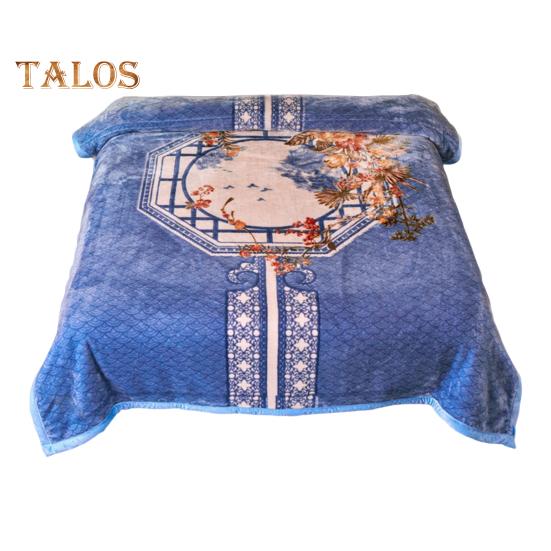 Flanelldecke, verdickter Blumendruck, doppellagig, wärmespeichernd, pflegeleicht, maschinenwaschbar, maximaler Komfort, wendbar, extragroß, für den Winter