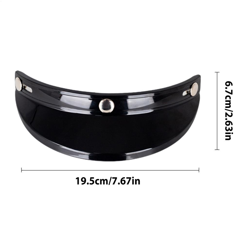 Motorcycle Hats Visor Shield UV Protection Helmets Sun Visor Easy Install Vintage Style Helmets Accessories for Motocross Half