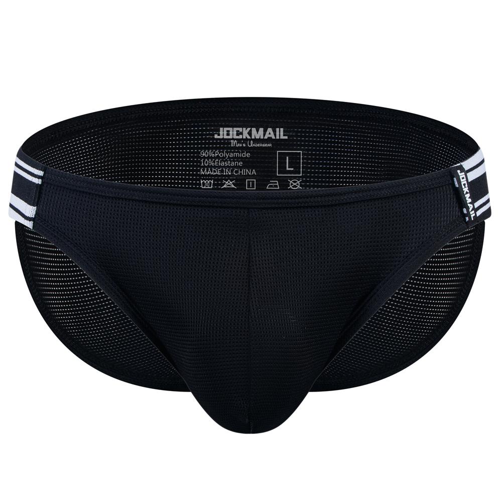 Briefs JOCKMAIL Breathable Nylon Mesh Low-rise Slit Sports Men's Underwear Everyday Casual Shorts Underpants