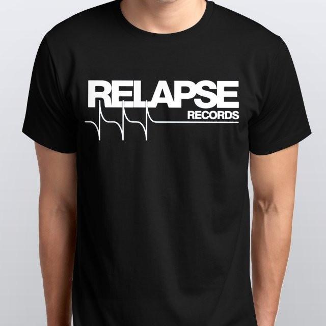 RELAPSE RECORDS new T-SHIRT All sizes S M L XL XXL colours Black, White S разноцветный