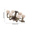 Kronleuchter Spielzeugfigur Modell Realistisch Vintage Licht Puppenhaus Rollenspiel Mädchen Geschenk Vintage Licht Mini Modell Spielzeug