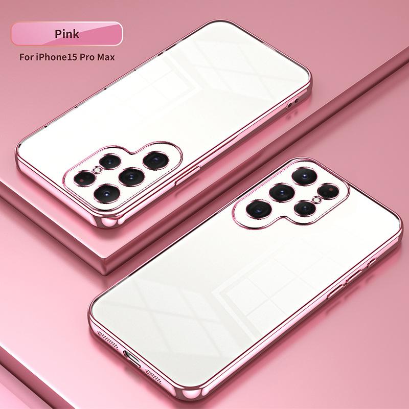 Applicable To Samsung S26Ultra Electroplated Glitter Mobile Phone Case S25Ultra Transparent S24Ultra Anti-drop Protective Case