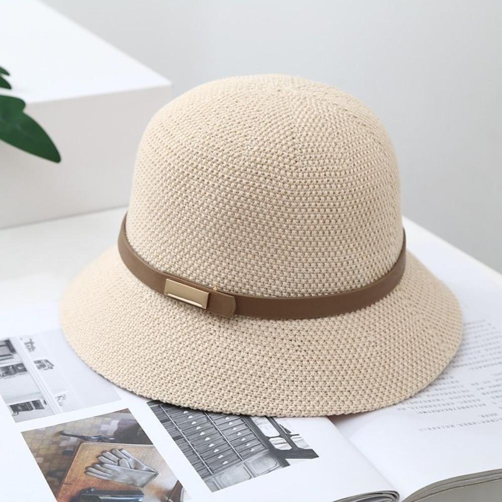 

Lace Bucket Hat Anti-UV Beach Hat New Visor Cap Summer бежевий