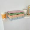 Foldable Plastic Storage Box Student Desktop Organizer Hand Account Tape Stationery Skin Care Product Storage Basket Storage Basket