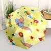 Dumbo,Elephant,Circus Theme Automatic Compact Folding Cute Umbrella - Portable and Durable, 8-Bone Iron Umbrella for All Weather0707071