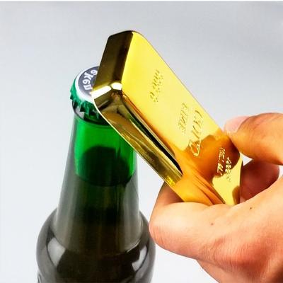 Creative Gold Bar Deschizător de sticle de bere Autocolante pentru frigider Articole creative pentru acasă