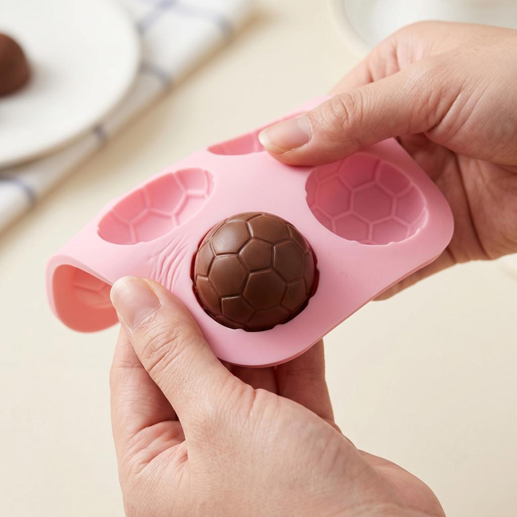 Silicone Chocolate for Football Candy Making, 9 Cavities for DIY Baking and Decor