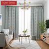 A Set of Nuan Series Hollow Star Blackout Curtain and Lace Sheer Curtains Integrated Gauze Curtain and Curtain for Living Room Bedroom Home Decor