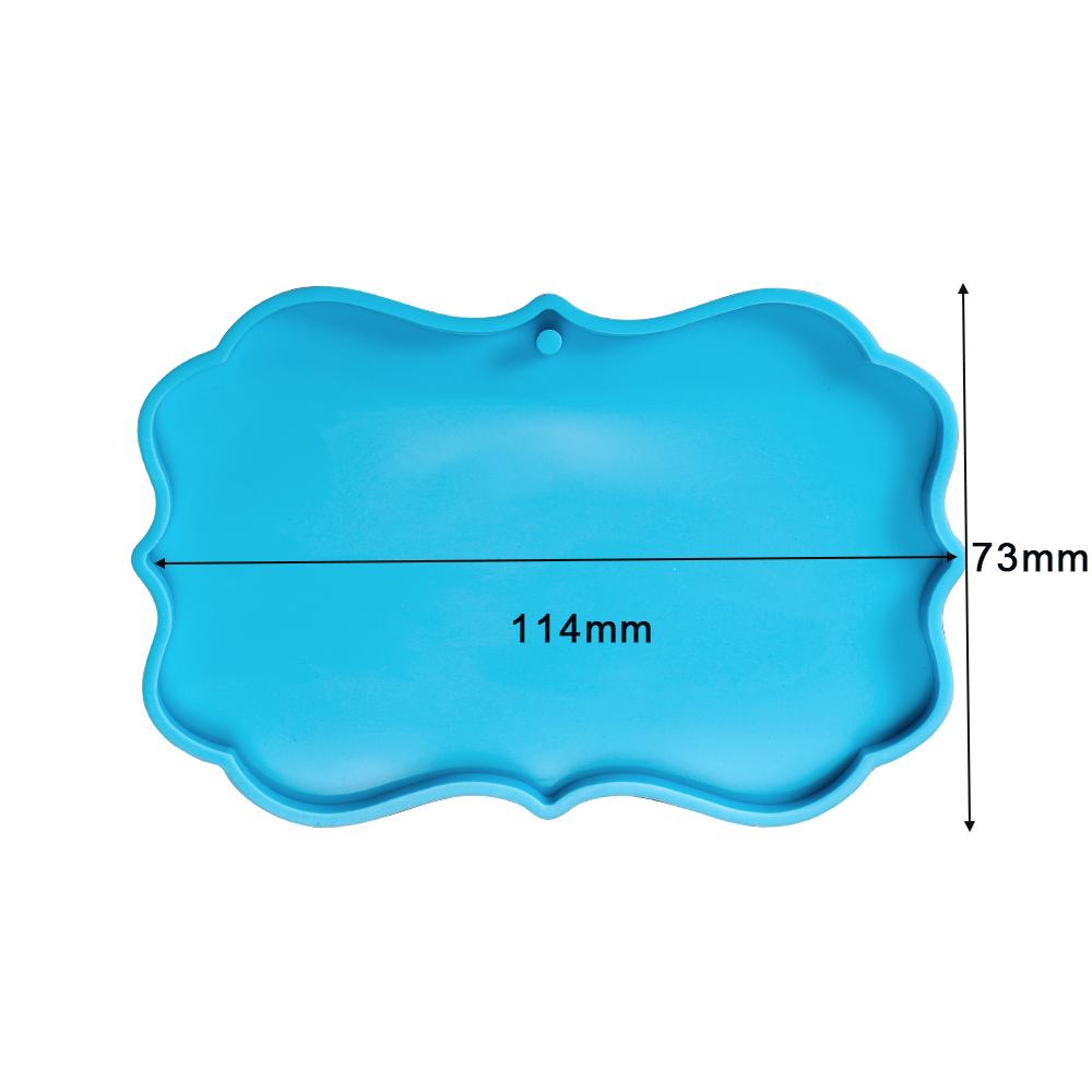 Photo Frame Keychain Epoxy Resin Mold Dog Tag Pendant Silicone Mould for DIY Epoxy Resin Molds Crafts Jewelry Making Accessories