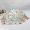 Folding Vegetable Gadgets Household Kitchen Convenience Dustproof Mesh Food Cover Umbrella Shape Fly Proof Stain Table Lace