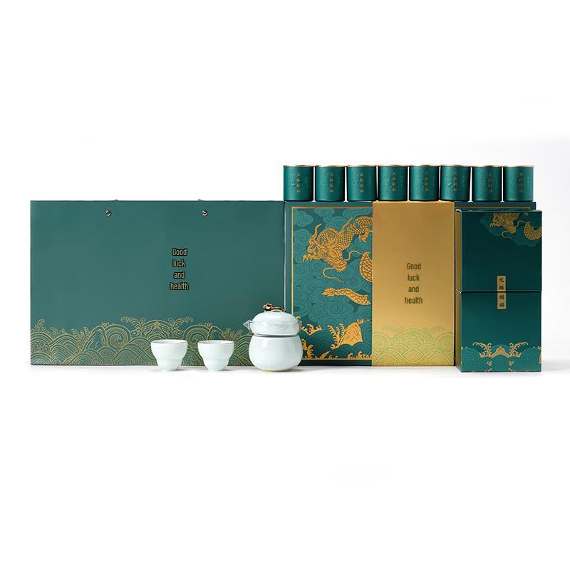 Dragon Blessing Ceramic Tea Set Gift Box