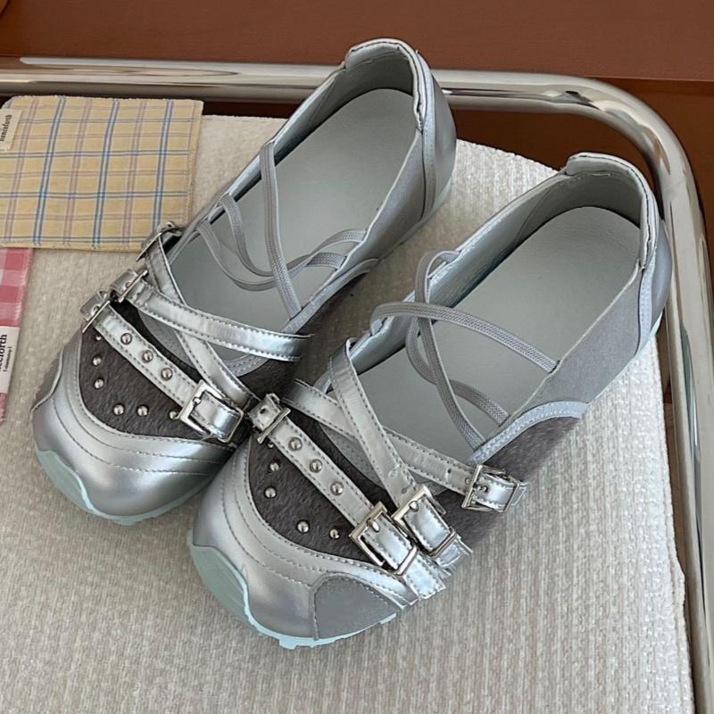 

Модные Повседневные Новые Женские Балетки 2025 Модные Удобные Уличные Женские Туфли Круглый Носок Высокое Качество Легкие Одинарные Туфли 35