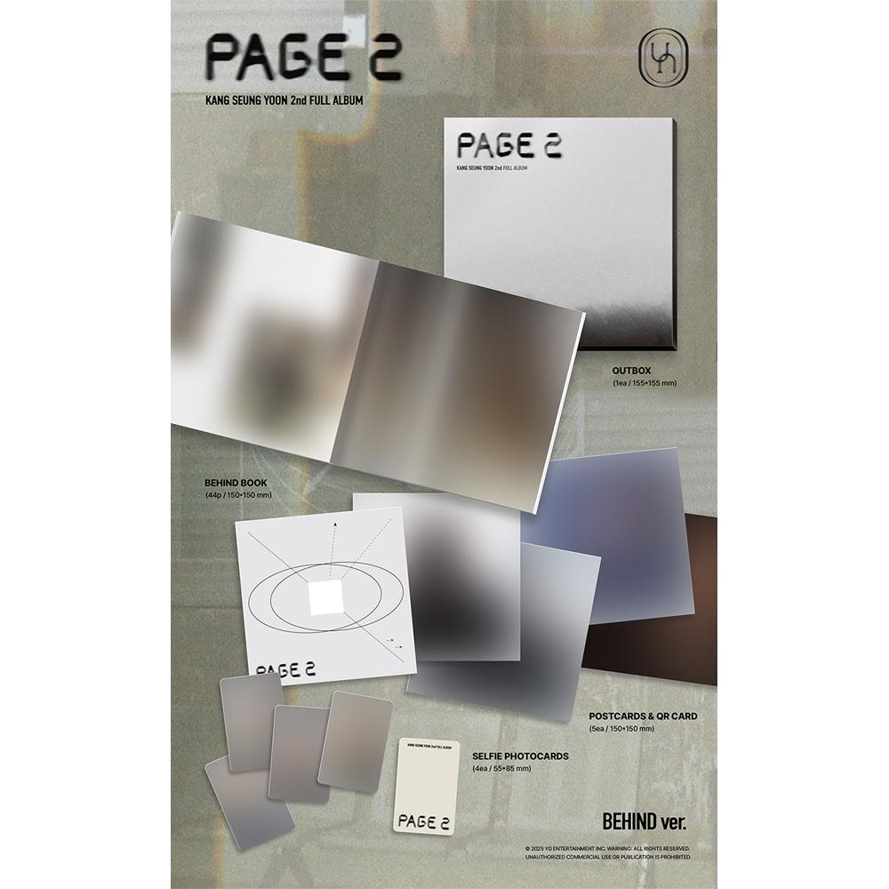 [Pre-order] KANG SEUNG YOON - PAGE 2 (BEHIND ver.)