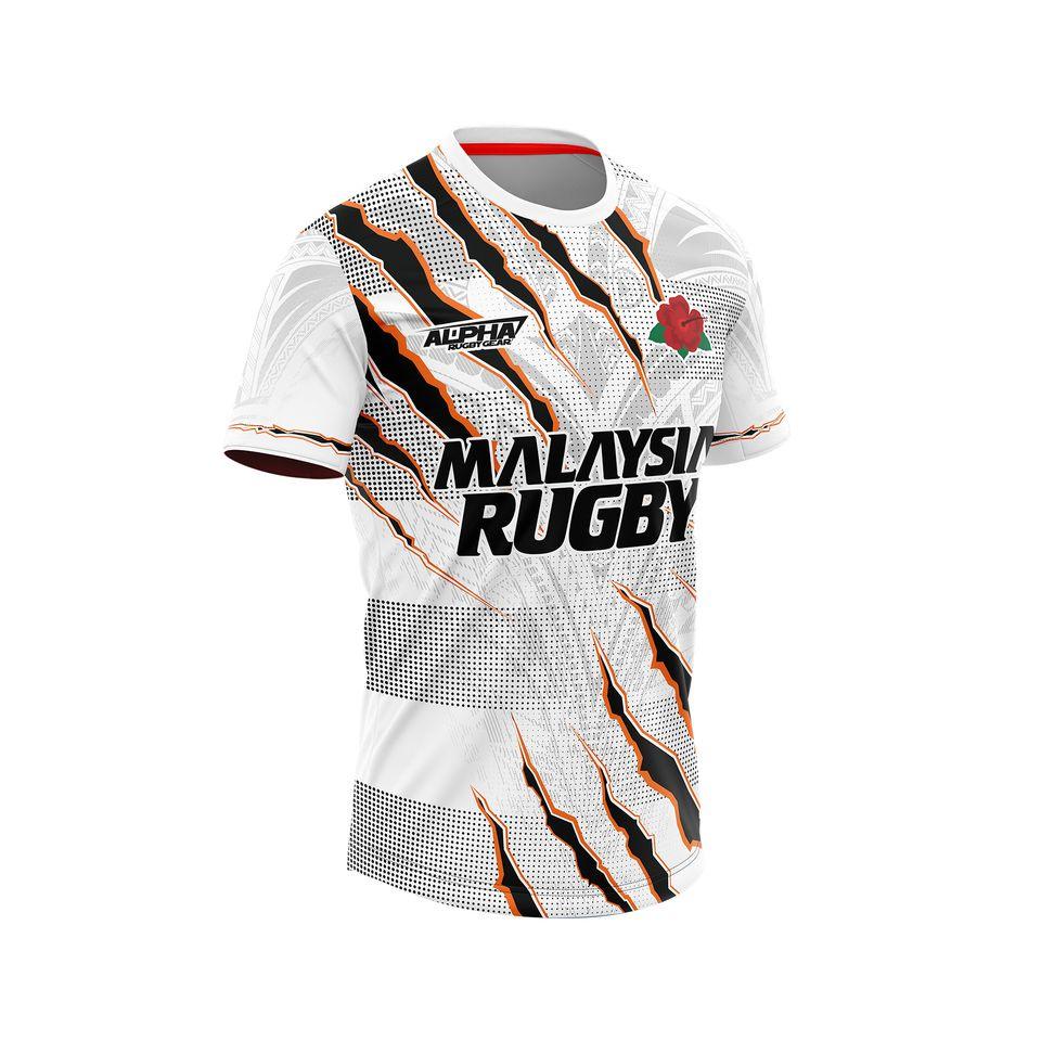 

Регби Джерси Малайзия 2023 Плюс Сайз Баджу Джерси Регби - берколар/короткий рукав